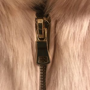 Pink/blush color faux fur coat